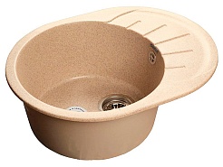 Granfest Мойка кухонная Rondo GF-R580L Бежевый – фотография-1